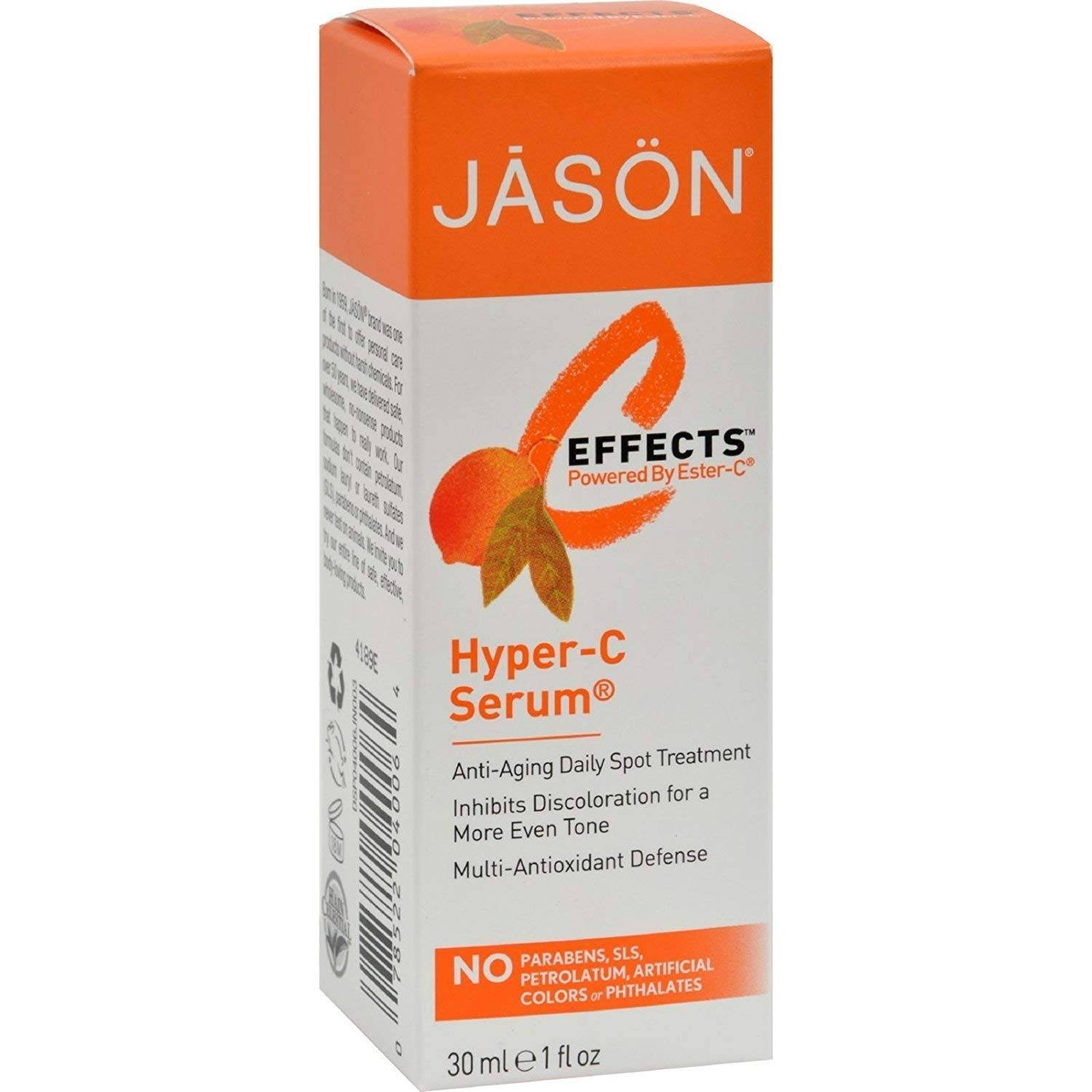 Эффект пауэр. Сыворотка Jason Pure natural Hyper-c Serum от морщин 30 мл. Ester-c. Гипер сера.
