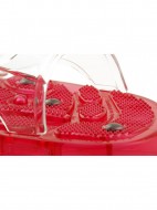 Турмалінові масажні тапочки червоні