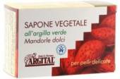 Органическое растительное мыло с зеленой глиной и сладким миндалем