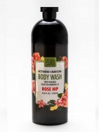 Купить Гель для душа с активированным углем и шиповником Гель для душа с активированным углем и шиповником