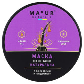 Маска для волос натуральная против выпадения регенерирующая с аргановым маслом и ниаценамидом
